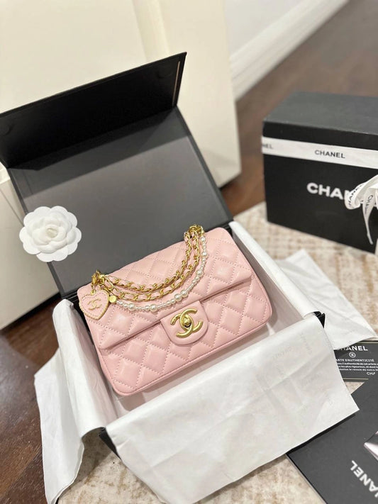CHANEL 26SS Pearl Chain Large Mini CF