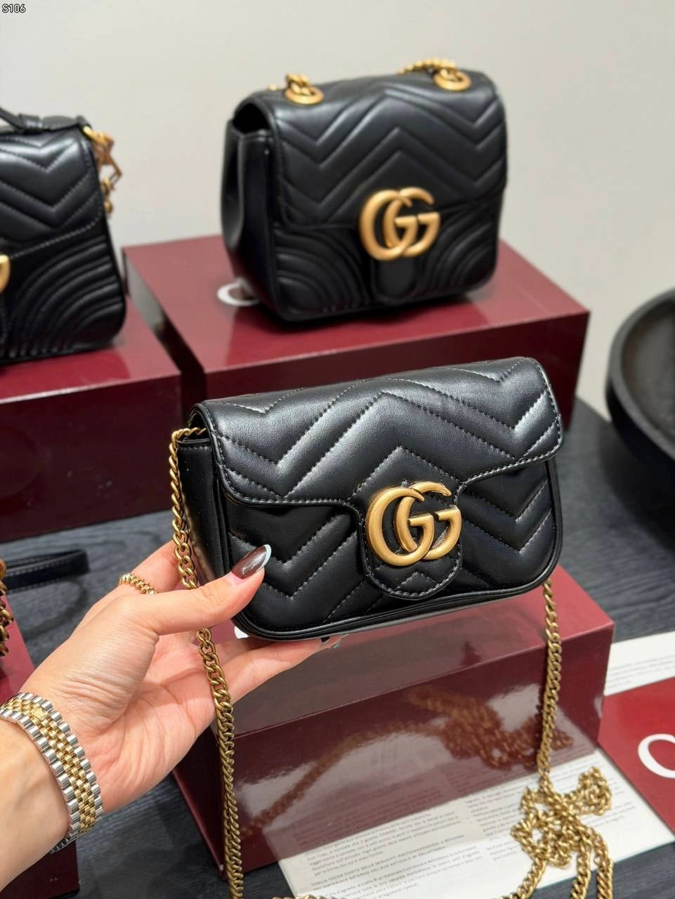Gucci Marmont Mini Chain Bag (Small Mini Version)