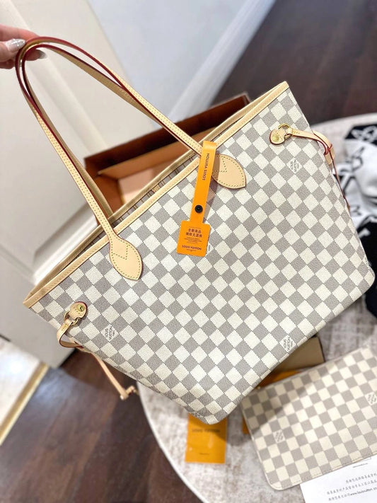 LV Neverfull Tote – Damier Azur