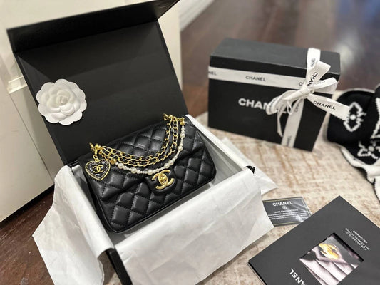 CHANEL 26SS Pearl Chain Large Mini CF