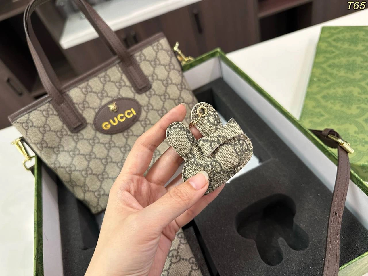 Gucci Ophidia Mini Tote Set (Mini Tote + Wallet + Charm)