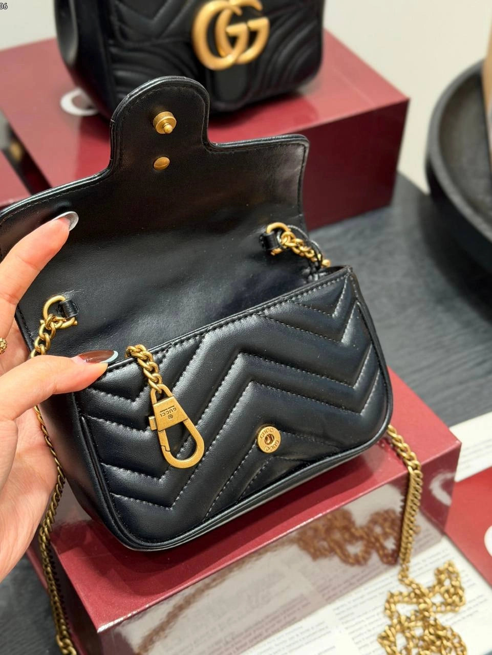 Gucci Marmont Mini Chain Bag (Small Mini Version)