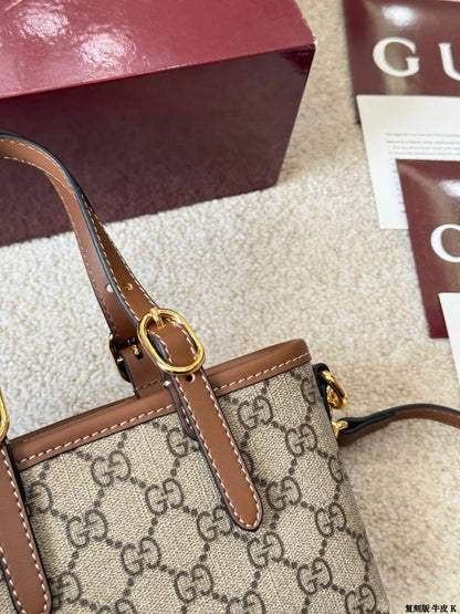 Gucci GG Emblem Mini Tote Bag