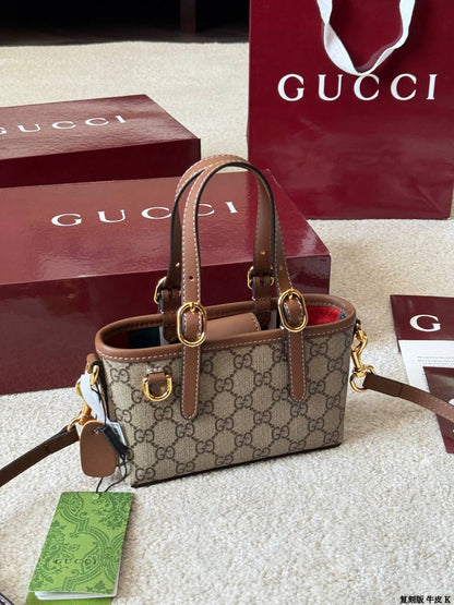 Gucci GG Emblem Mini Tote Bag