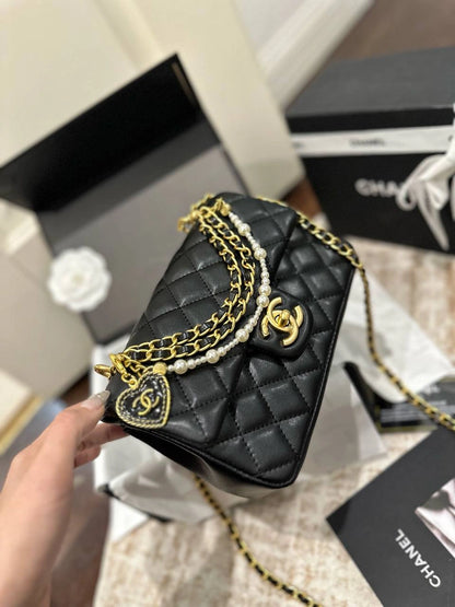 CHANEL 26SS Pearl Chain Large Mini CF