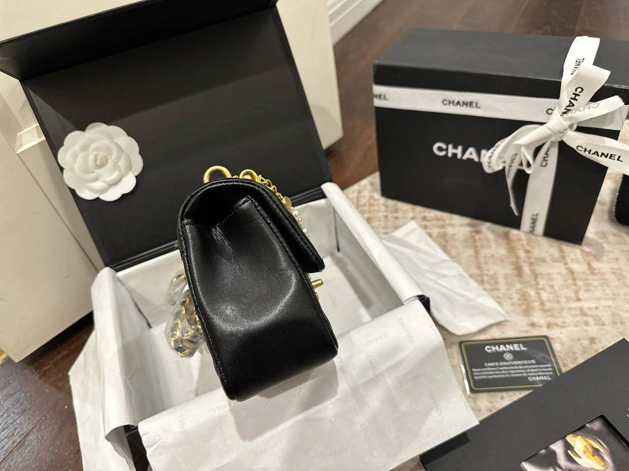CHANEL 26SS Pearl Chain Large Mini CF