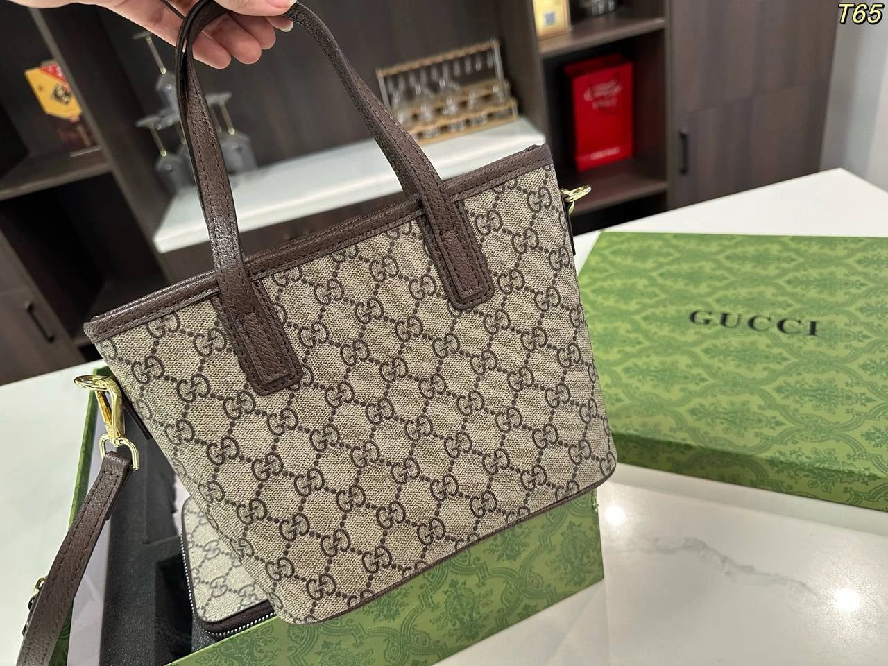 Gucci Ophidia Mini Tote Set (Mini Tote + Wallet + Charm)