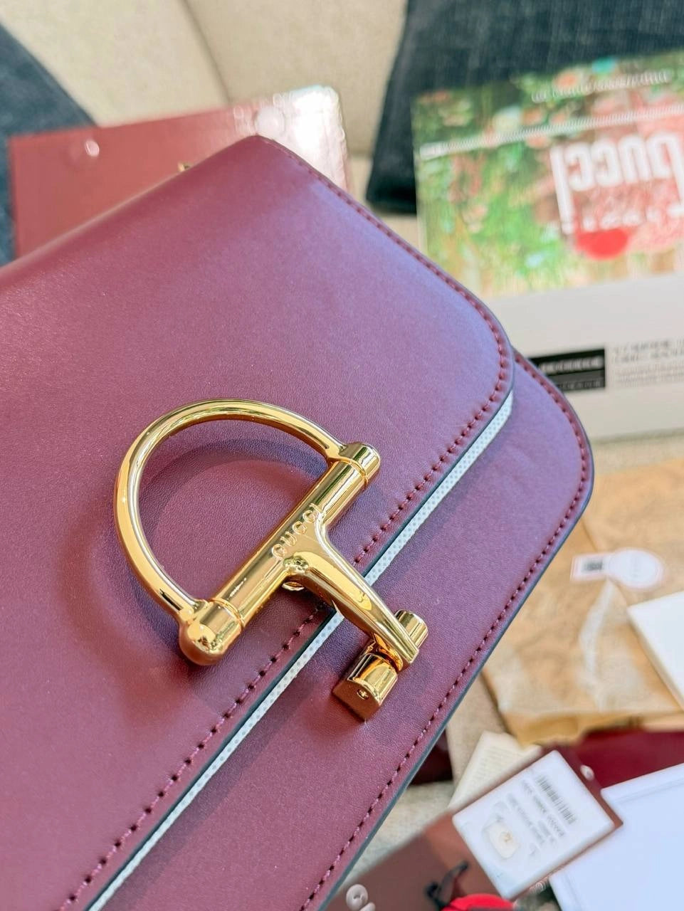 Gucci Siena Shoulder Bag (Saddle / Tofu Bag Style)