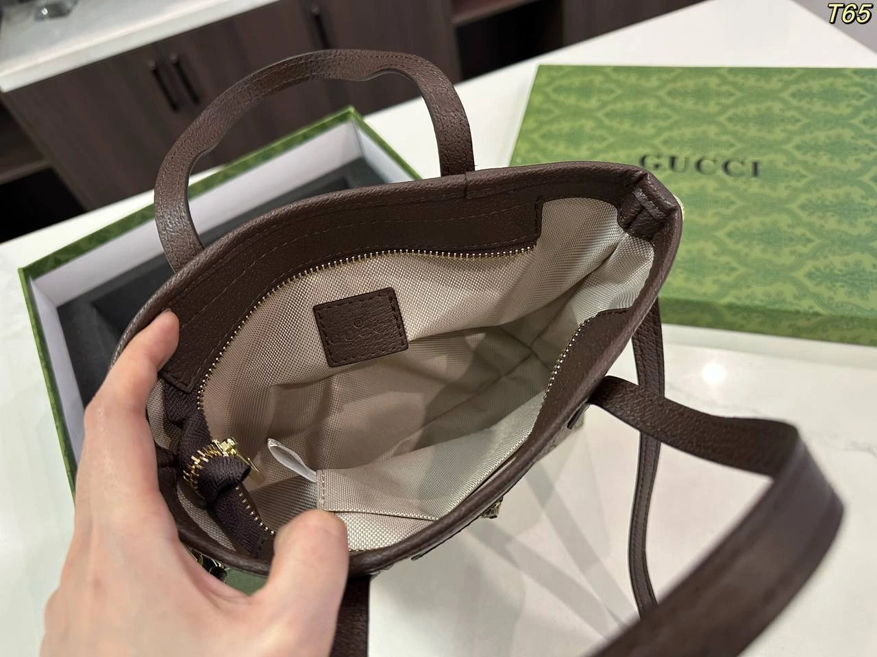 Gucci Ophidia Mini Tote Set (Mini Tote + Wallet + Charm)