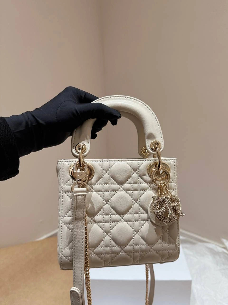 Dior Lady Bag – 3-Grid Edition （PINK, WHITE, BLACK)