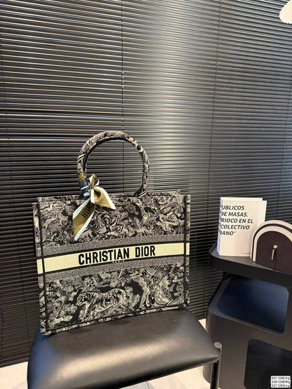 DIOR Book Tote – Toile de Jouy Style