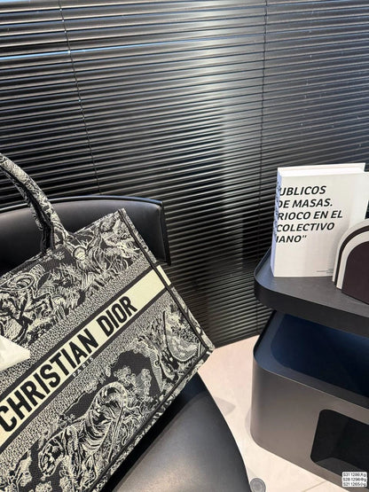 DIOR Book Tote – Toile de Jouy Style