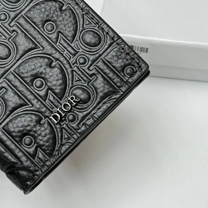 DIOR V02 Embossed Long Wallet