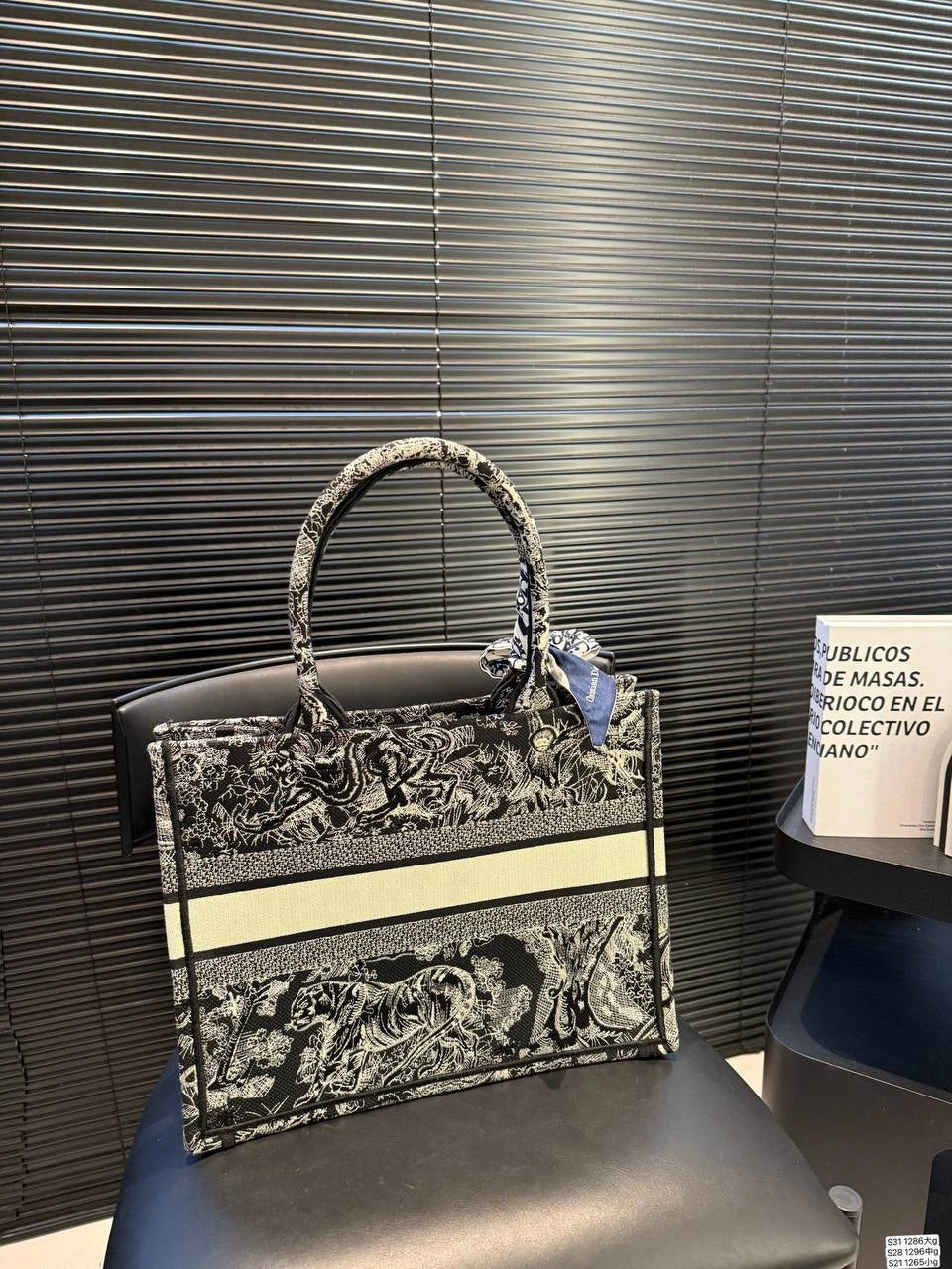DIOR Book Tote – Toile de Jouy Style