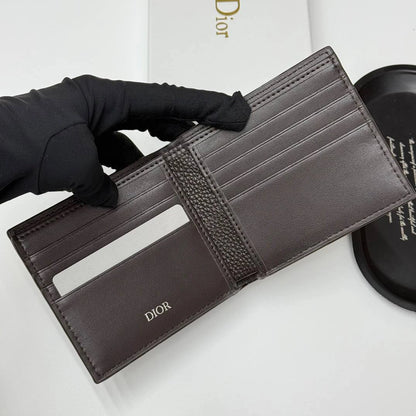 DIOR V01 Embossed Short Wallet