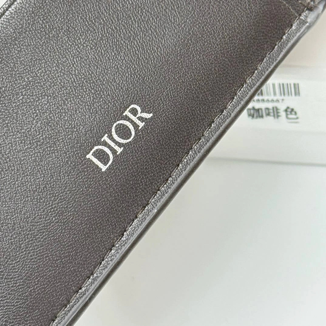 DIOR V01 Embossed Short Wallet