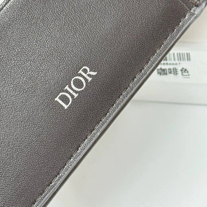 DIOR V01 Embossed Short Wallet