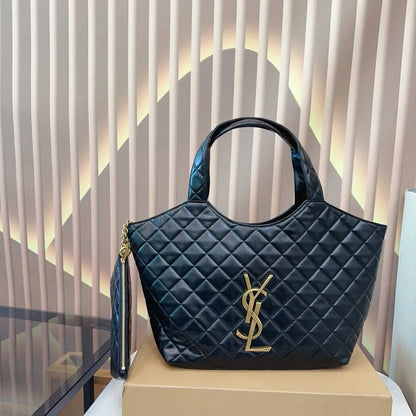 SAINT LAURENT YSL Quilted Tote Bag