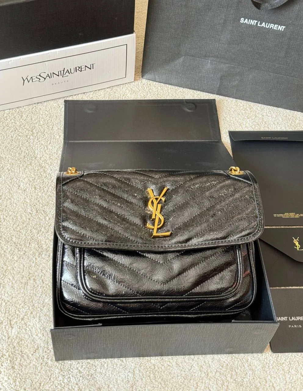 SAINT LAURENT YSL NIKI Flap Messenger Bag