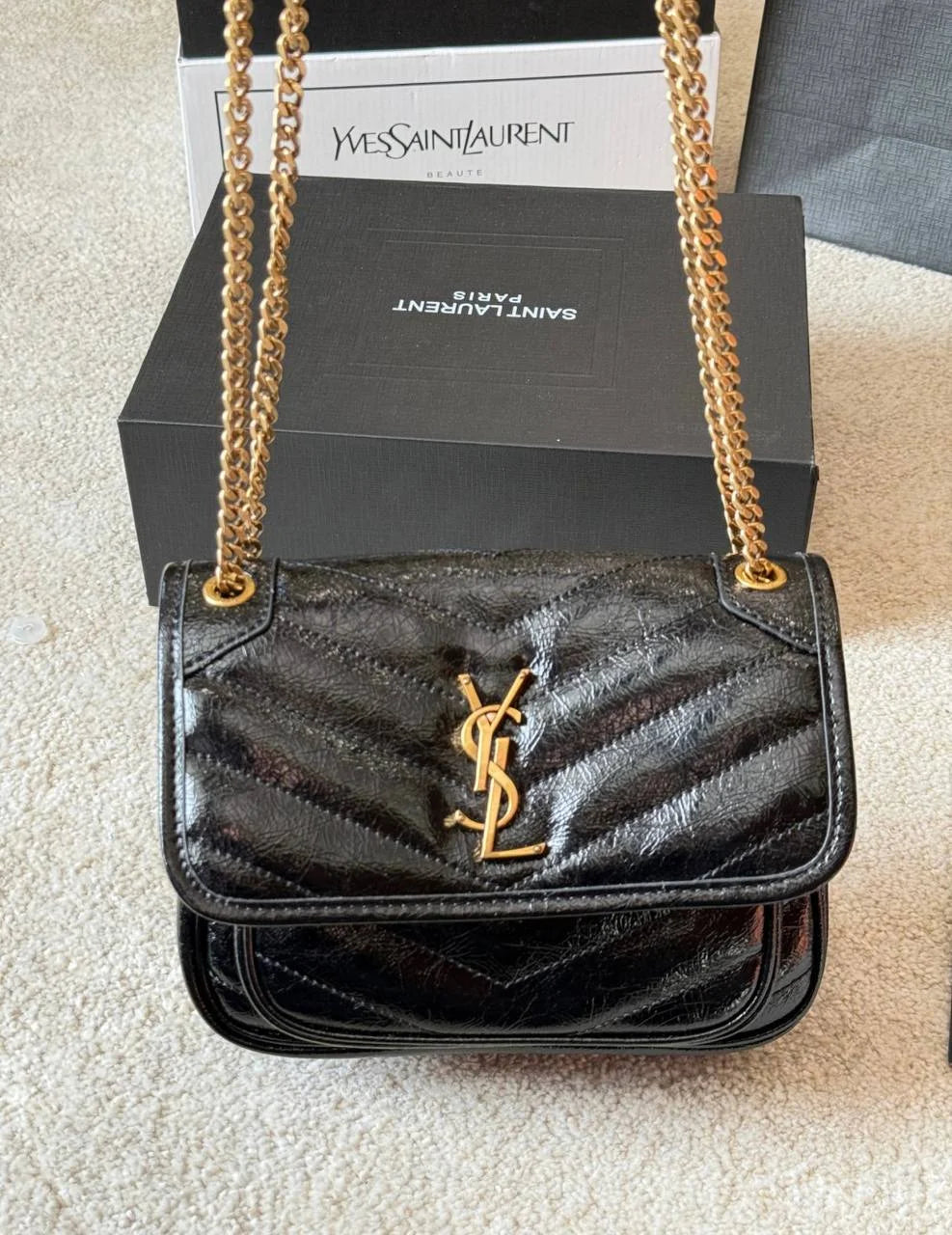 SAINT LAURENT YSL NIKI Flap Messenger Bag